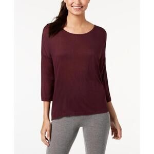 Ideology Womens Drop-Shoulder Pleated-Back Long-Sleeve Top Size 2XL